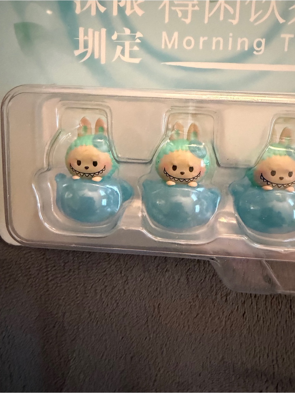 Limited edition 2 sets of The Monsters “Morning Tea “ Popbeans in pink and blue. - Picture 4 of 6